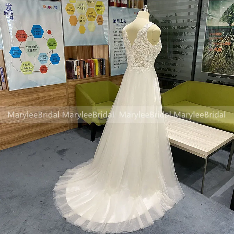 Женское пляжное свадебное платье без рукавов ТРАПЕЦИЕВИДНОЕ белое летнее в