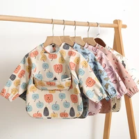 new kids bibs baby stuff toddler apron feeding eating drawing bib for children burp cloth with pocket infant accessories