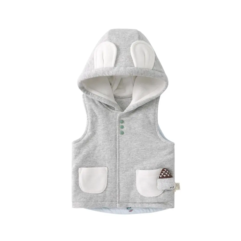 Pureborn/Детский жилет с капюшоном Пальто без рукавов Стеганая хлопковая куртка для
