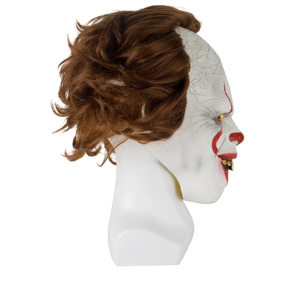 Маски на Хэллоуин Стивен Кинг это маска Pennywise ужас клоун Джокер маска Хэллоуин косплей костюм реквизит вечерние принадлежности