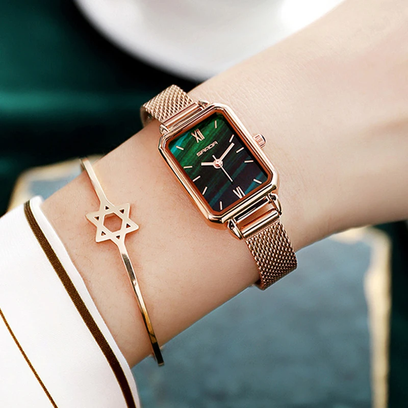 

Women's Watch Luxury Fashion Quartz Clock Mesh Belt Gold Waterproof Quartz Watches For Woman Montre Femme Luxe Zegarek Damski