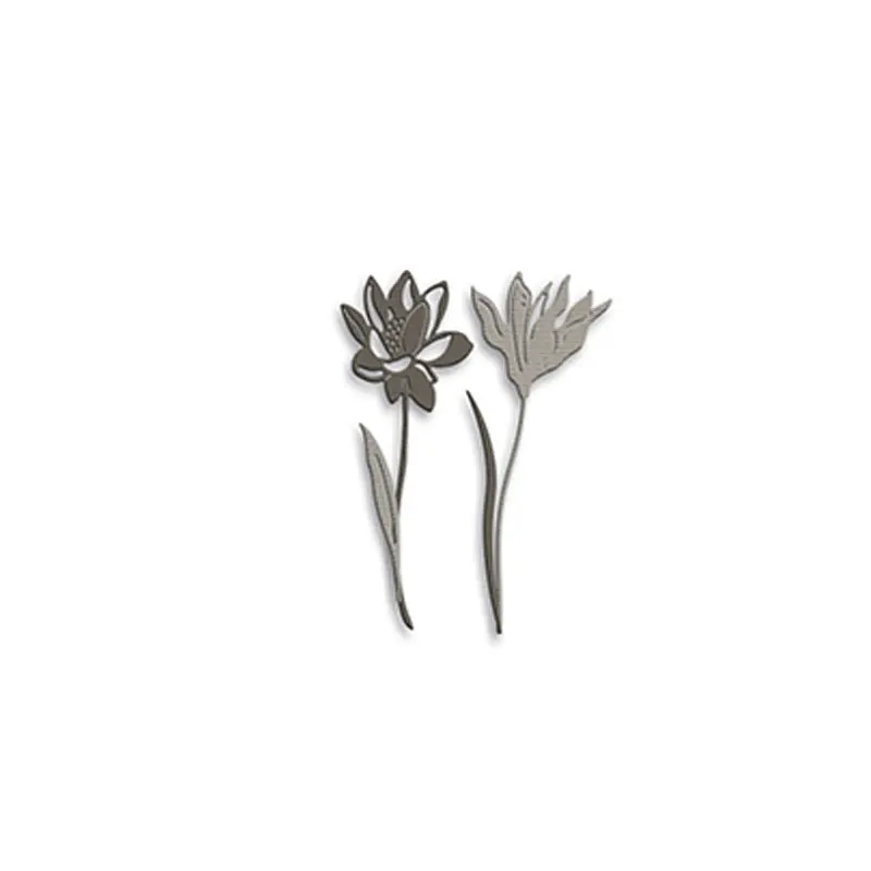 

2 pieces/set Flower plant 2021 arrival new Cutting Dies Scrapbook Dariy Decoration Stencil Embossing Template DIY Greeting Card