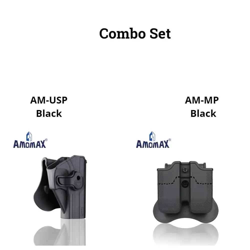 

Тактическая кобура Amomax, подходящая для G & G, GTP9, KWA, Umarex USP, полноразмерная и компактная для страйкбольного пистолета, для уличной спортивной стрельбы