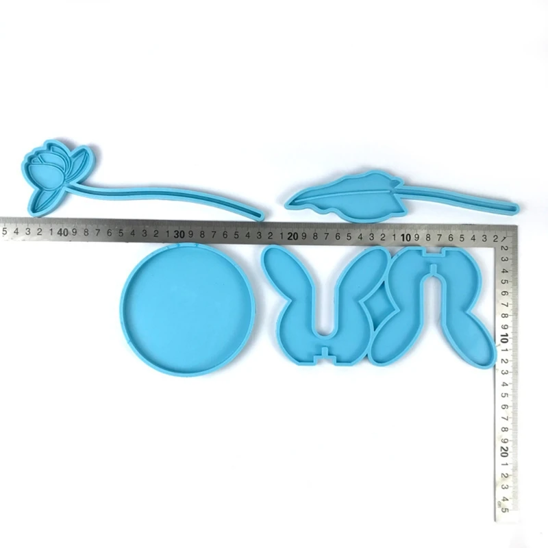 

4Pcs Flower Bottle Tray Silicone Resin Molds Kit DIY Lotus Flower Lily Flower Epoxy Resin Casting Mould DIY Craft Tools
