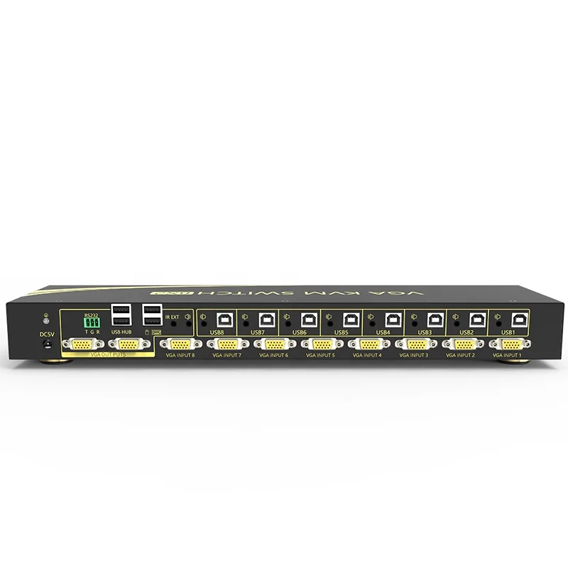 

eKL Automatic switcher VGA KVM switch 8 in 1/2 out 2548*1536 resolution