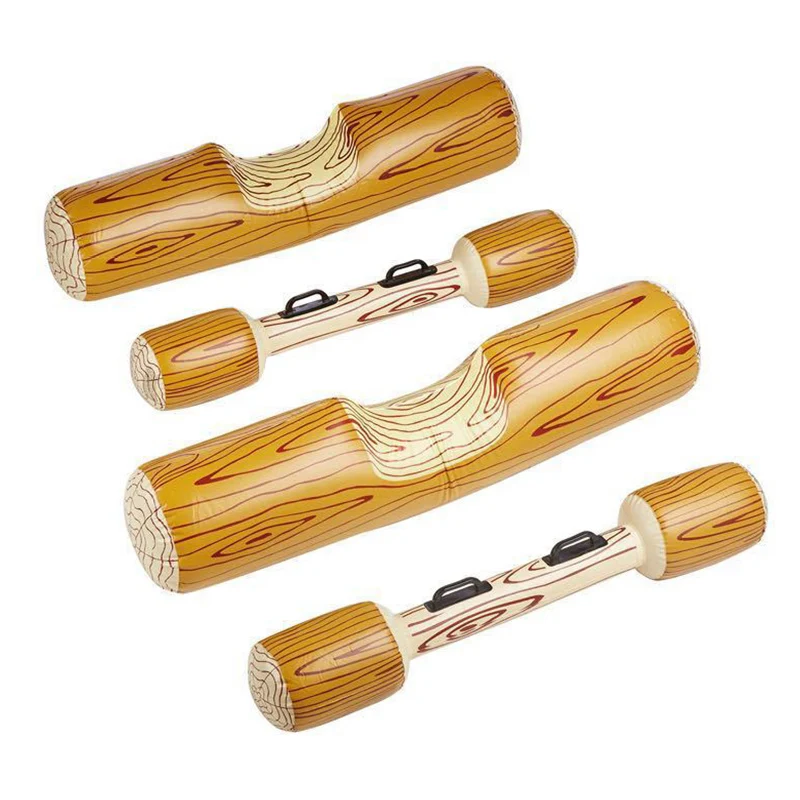 

Battle Log Rafts Water Game Swim Ring Canoe for Adults Kids Summer Pool Party Water Sports Games Two Handles Float Water Toys