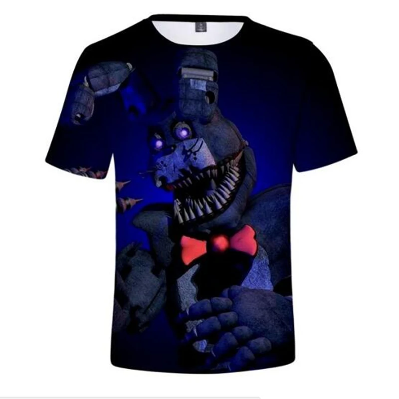 Лидер продаж милые модные 3D футболки с изображением пяти ночей у мальчиков и