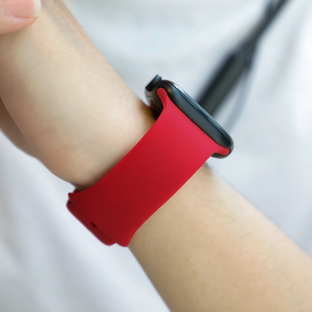 Ремешок для apple watch, ремешок для apple watch 5, 4, 3, iwatch, ремешок 42 мм, 44 мм, 38 мм, 40 мм, браслет Correa, силиконовый ремешок для часов, ремень, аксессуары