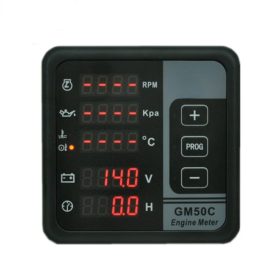 

Diesel Engine Meter 8V 12V 24V 36V Gauge Water Oil Temperature Pressure Voltage Fuel Level Hour Meter Gauge