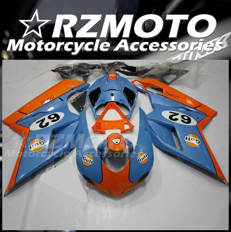 

Комплект обтекателей для мотоцикла из АБС-пластика, подходит для Ducati 848 1098 1198 evo 2007 2008 2009 2010 2011 2012, кузов оранжевого цвета