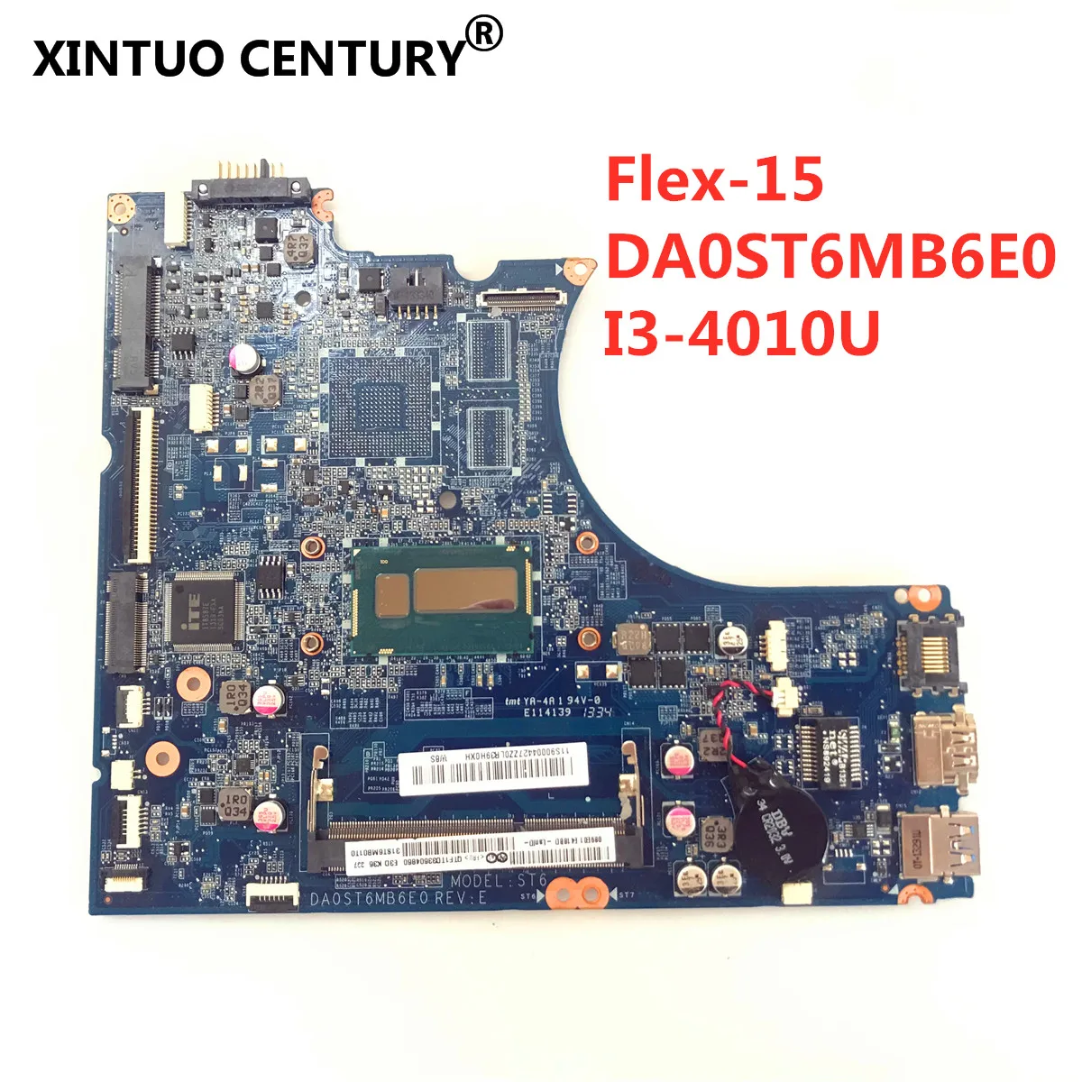 

DA0ST6MB6E0 Laptop motherboard for Lenovo Flex-15 original mainboard I3-4010U