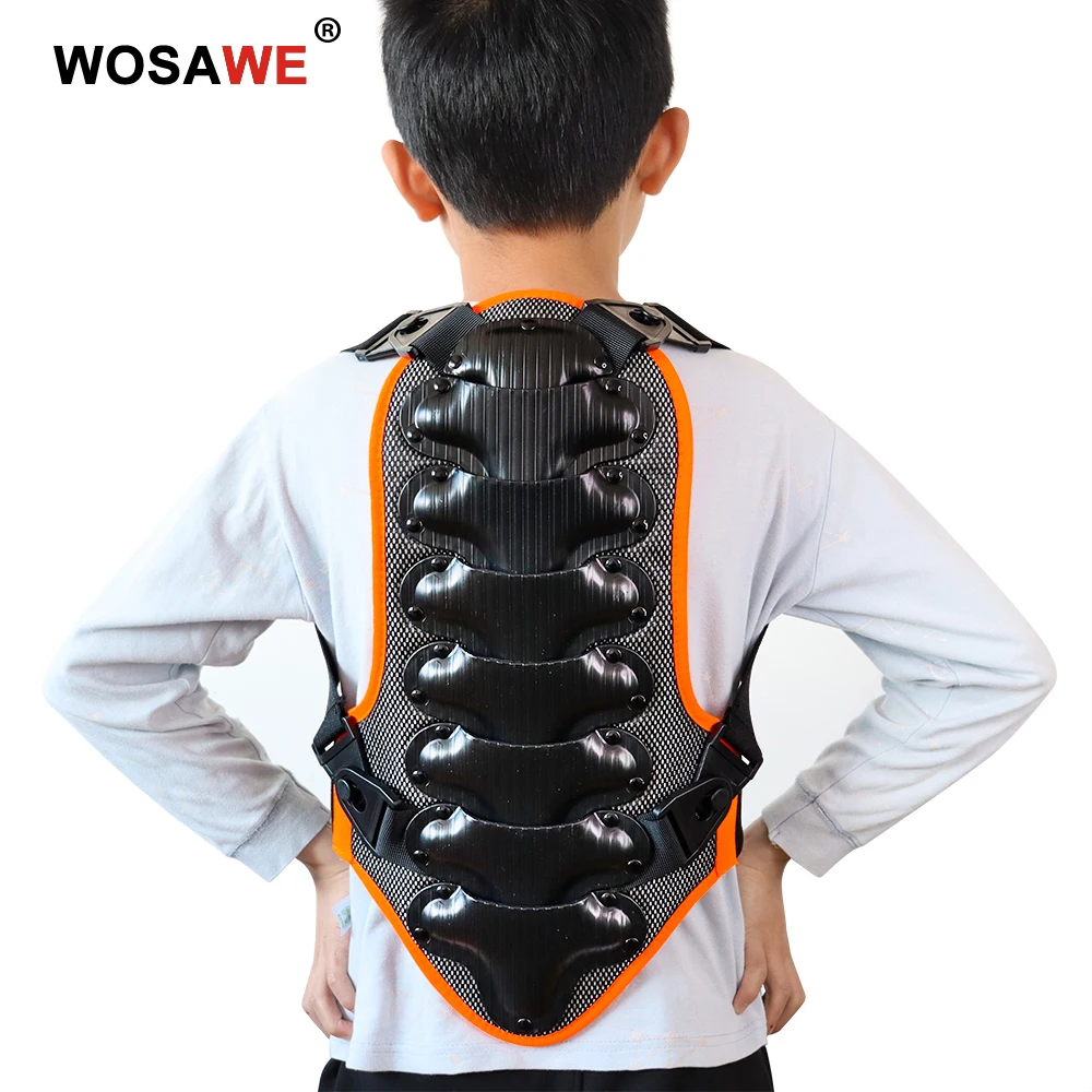 Детский мотоцикл WOSAWE защита для тела черепахи скейтборда позвоночника грудной