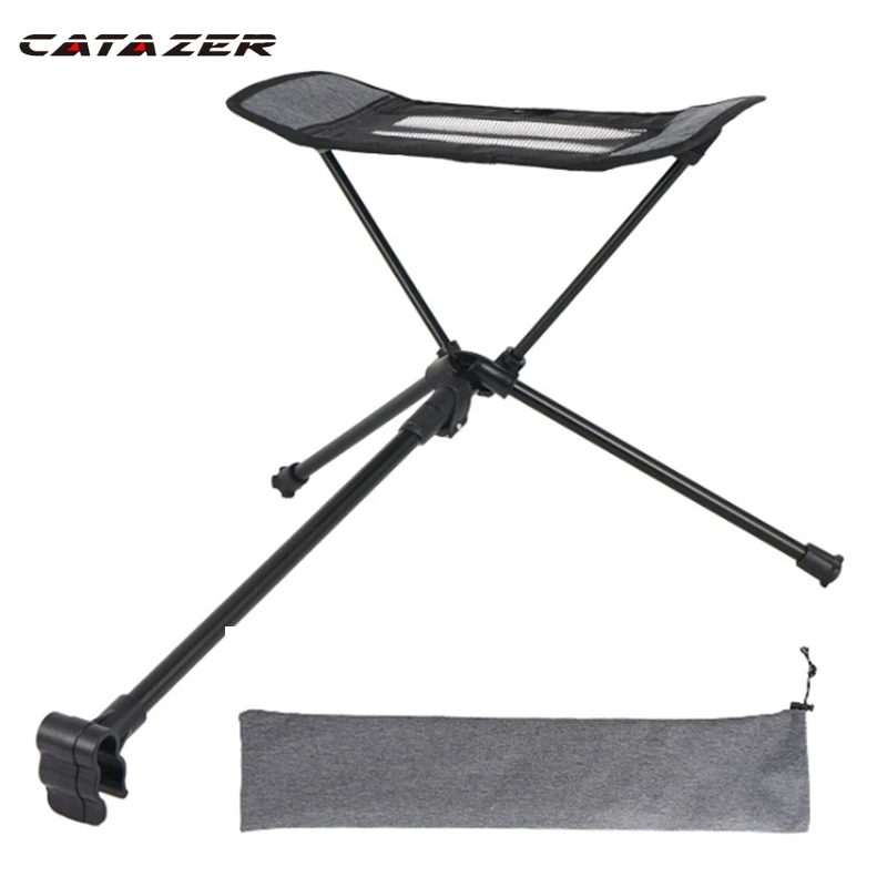 

Retractable Camping Chair Footrest Portable Folding Connectable Chair Rest Backpack Beach Fishing Outdoor BBQ Footrest for chair