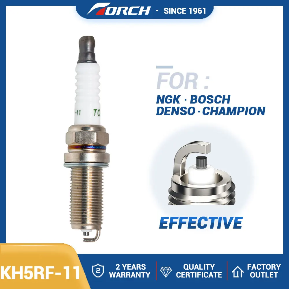 

China Original TORCH KH5RF-11 Copper with Nickel Spark Plug Replace for Candle LFR5A-11 Champion BEC10YC4 Denso 5343 for FR8ME