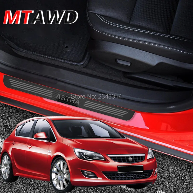 

For Vauxhall Opel Astra H J K 2010-2019 2020 Accessories Stainless Door Sill Kick Scuff Plate Guard Pedal Trim Cover Car Styling