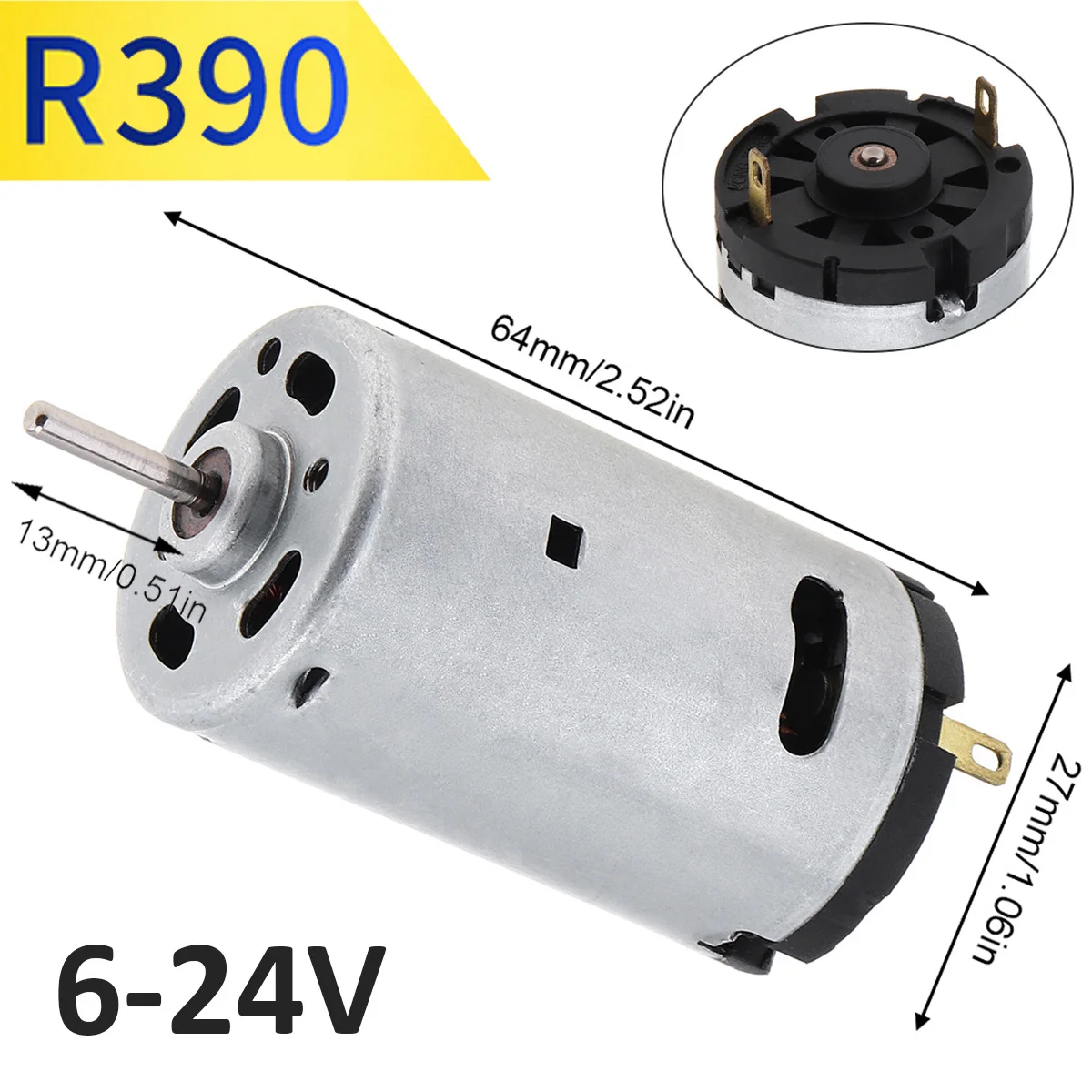 R280 RS360 R380 390 395 DC Motor 6V-24V 12V 12000-24000RPM Metal High Speed Micro for DIY Toys Hair Drier Mini Fan | Обустройство