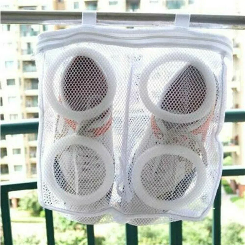 Sports Washing Sneaker Tennis Laundry Net Hanging Wash Bag Shoes Boot Cleaner 28X26X12CM | Дом и сад