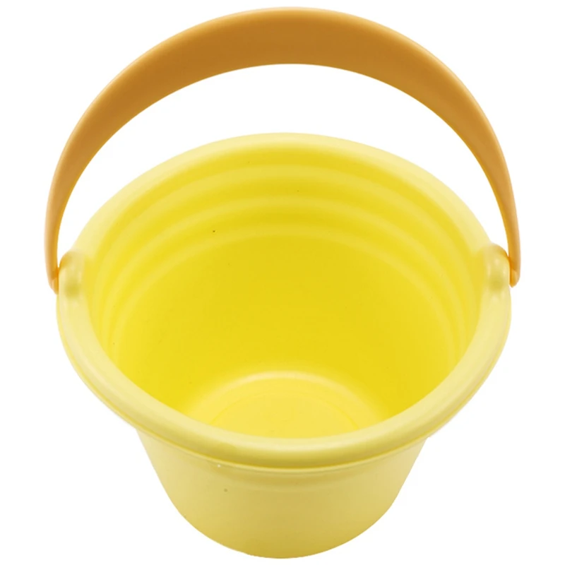 

Summer Silicone Soft Baby Beach Toys Children'S Mesh Bag Bath Toy Set Beach Party Stroller Duck Bucket Sand Mold Tool Water Game