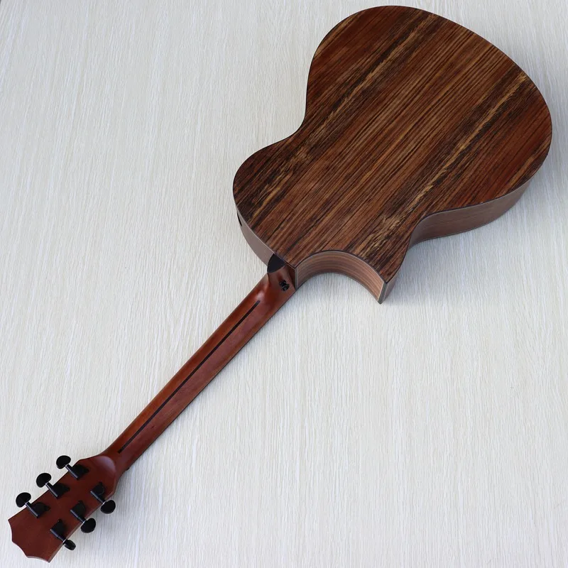 Ручная работа полная hickory деревянная высококачественная акустическая гитара с эквалайзером с тюнером/отличный звук гитары ra elétrica d