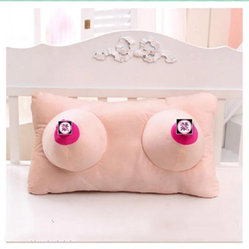 Плюшевая подушка большая женская грудь игрушка пенис член Подушка пара смешной