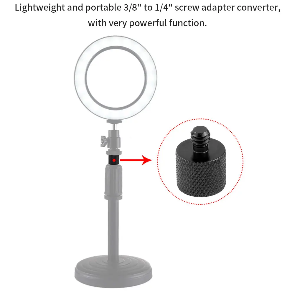 

For Camera 1/4 Inch Male To 3/8 Inch Female Tripod Thread Metal Tripod Screw Adapter Accessories Reducer Adapter Metal Adapter