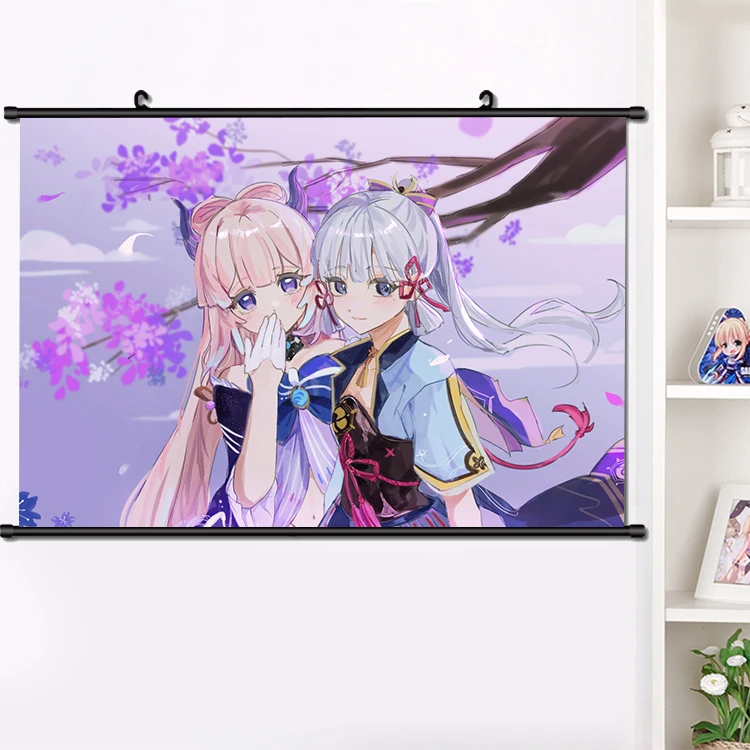 

NEW Anime Genshin Impact Sangonomiya Kokomi HD Wall Scroll Painting Beautiful Girls Persona Poster Collectible Art Gift 40*60cm