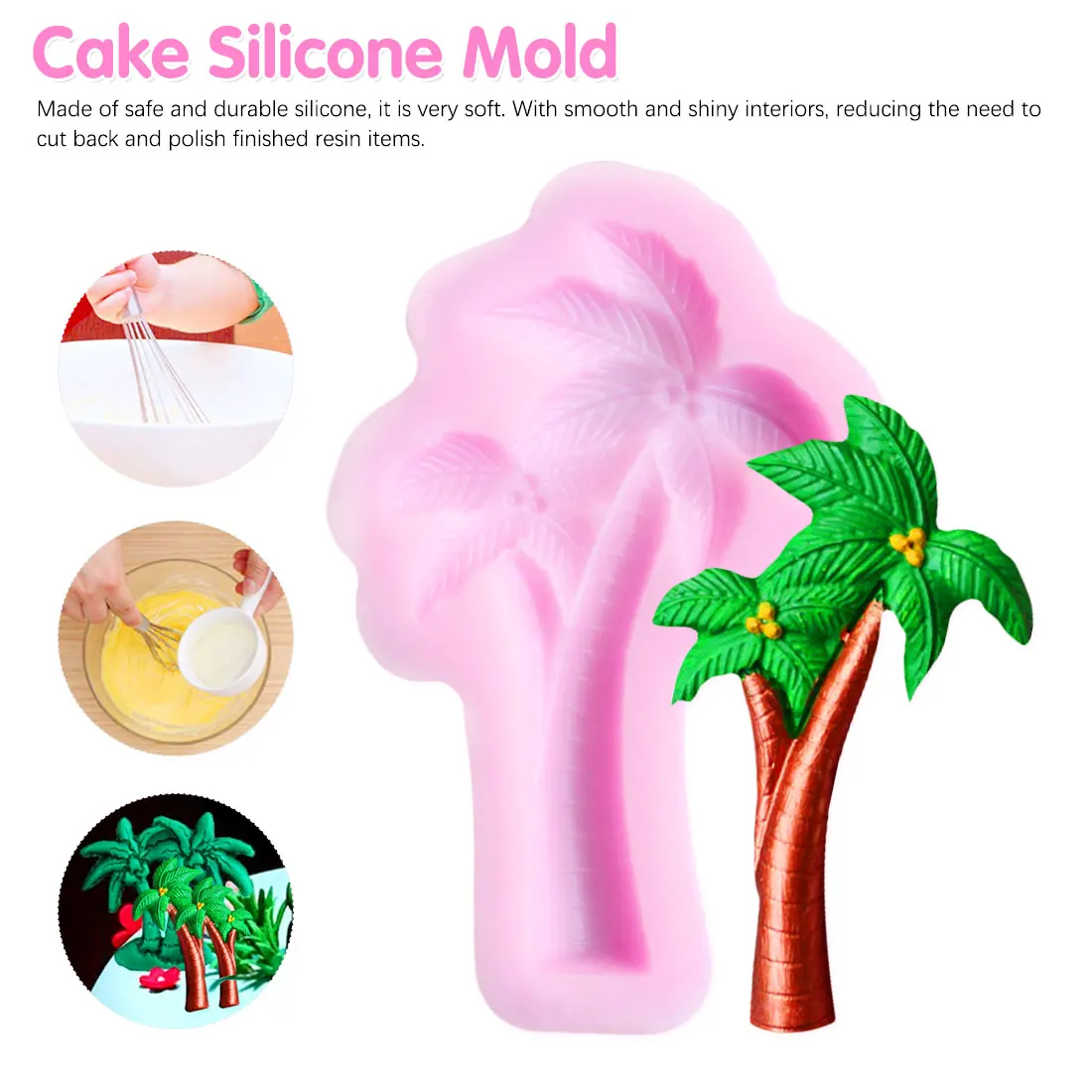 Новая тропическая тема банановое дерево силиконовая форма для торта помадка