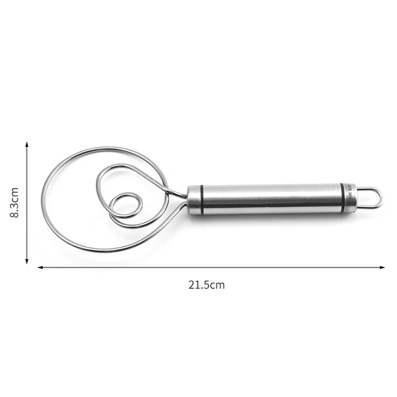 

1Pc Meel Mixer Coil Mixer En Deeg Mixer Rvs Bakken Gebruikt Voor Brood Maken Gebak Mixer Garde tool Accessories