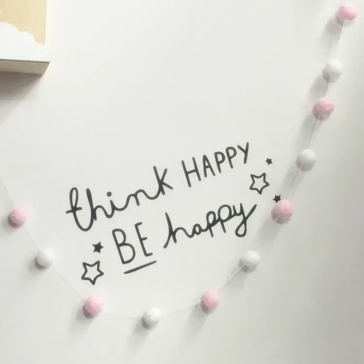 2 м DIY Макарон Цвет декором в виде шариков баннер украшения детской комнаты