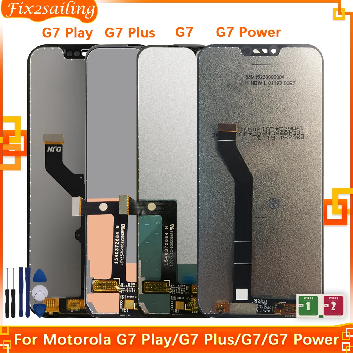 ЖК дисплей для Motorola Moto G7 Play сенсорный экран сенсорная панель дигитайзер в сборе