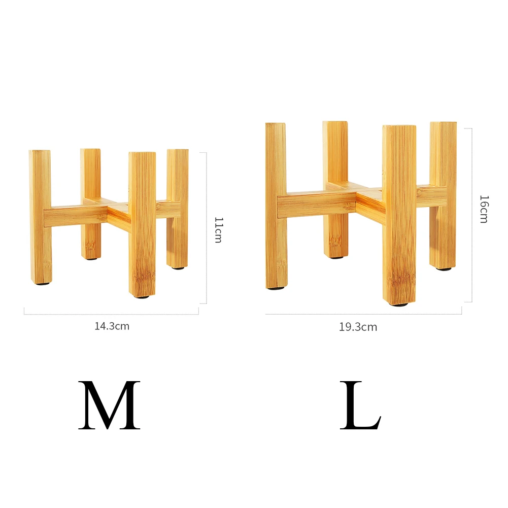 Офисная бамбуковая деревянная подставка для гостиной с одной бухтой подставкой