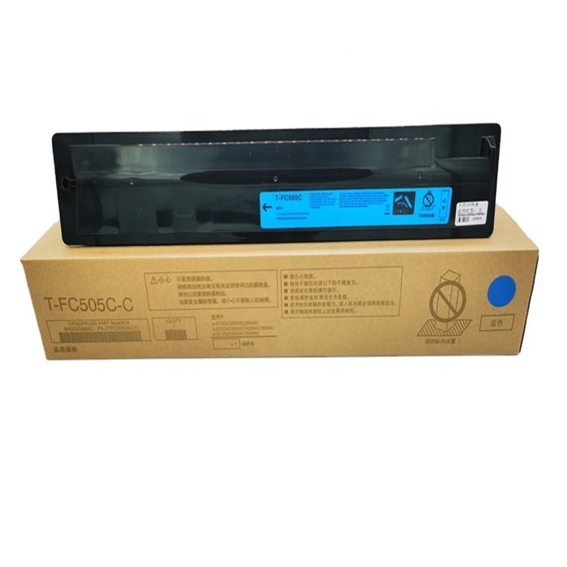 

High Quality Compatible For E-studio 2000 2500 2505 3005 4505 5005ac Toner Cartridge T Fc505 Cyan