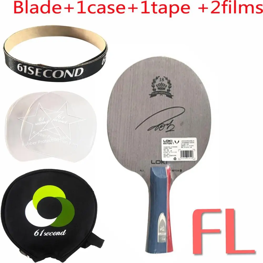 FL with Y 1 case Wang Hao LOKI RXTON 1 лезвие из чистого дерева для настольного тенниса/лезвие для пинг-понга/бита для настольного тенниса - Цвет: FL with Y 1 case
