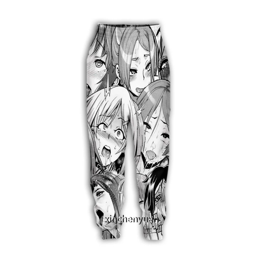 Xinchenyuan Новые Мужские/Женские аниме Ahegao 3D Печатные повседневные брюки Модная