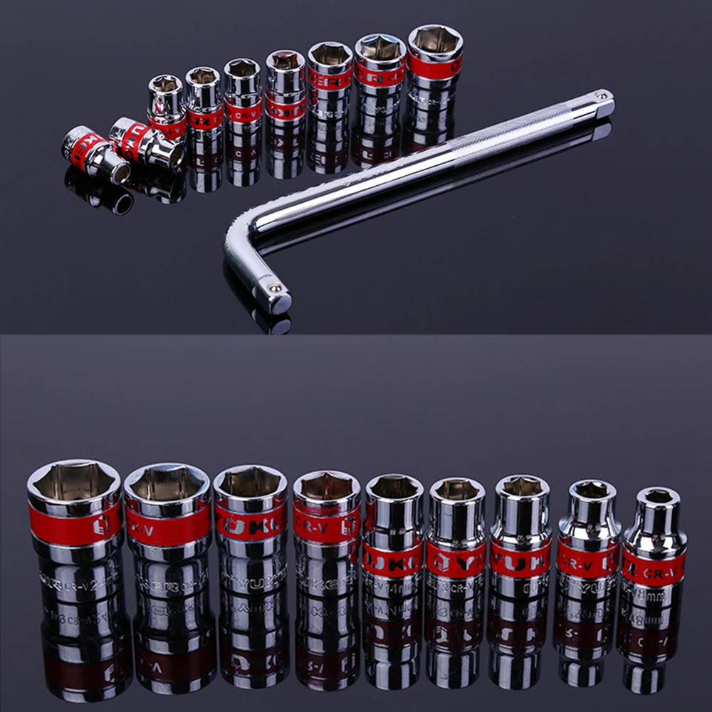 

10 pcs Wrench Sockets Set Auto Repair Set Hardware Tool Sockets Set Combination
