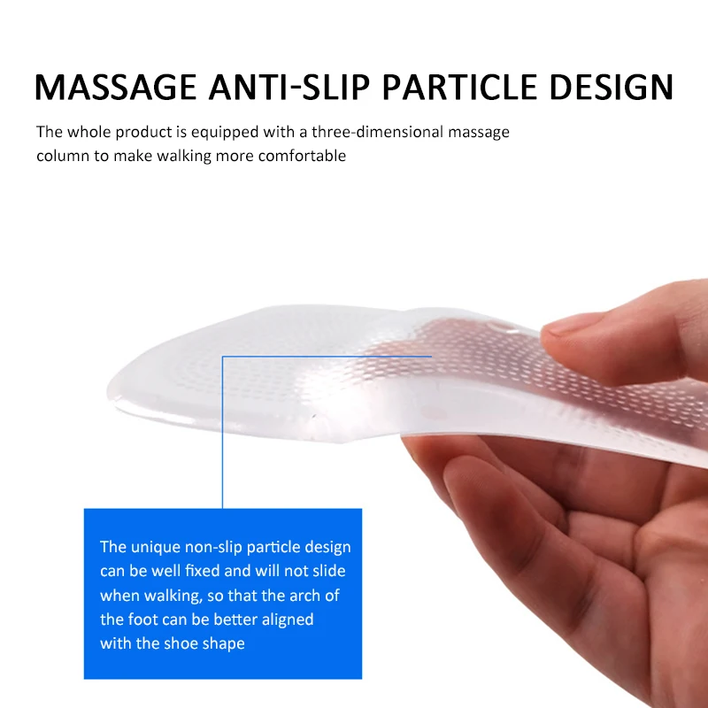 Стельки ортопедические силиконовые самоклеящиеся 2 шт. = 1 пара | Красота и