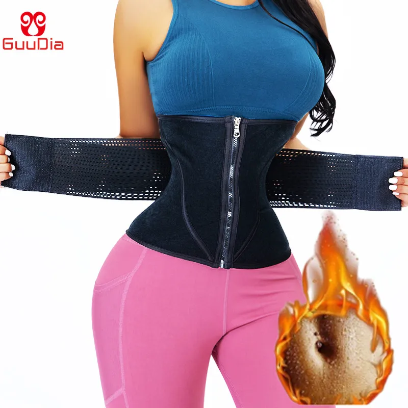 GUUDIA Women Waist Trainer Corset Cincher Trimmer Belt Slimming Body Shaper Belly Weight Loss Sport Girdle Hot Thermal Belts