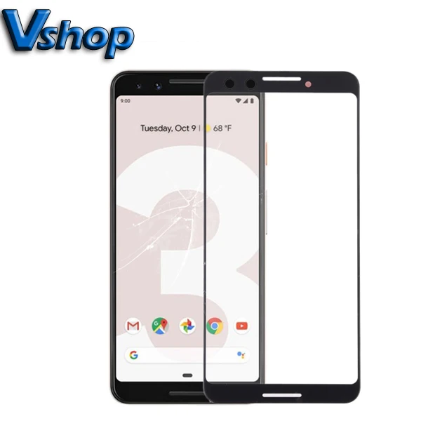 Для Google Pixel 3 передний экран Внешний стеклянный объектив для Запасные части