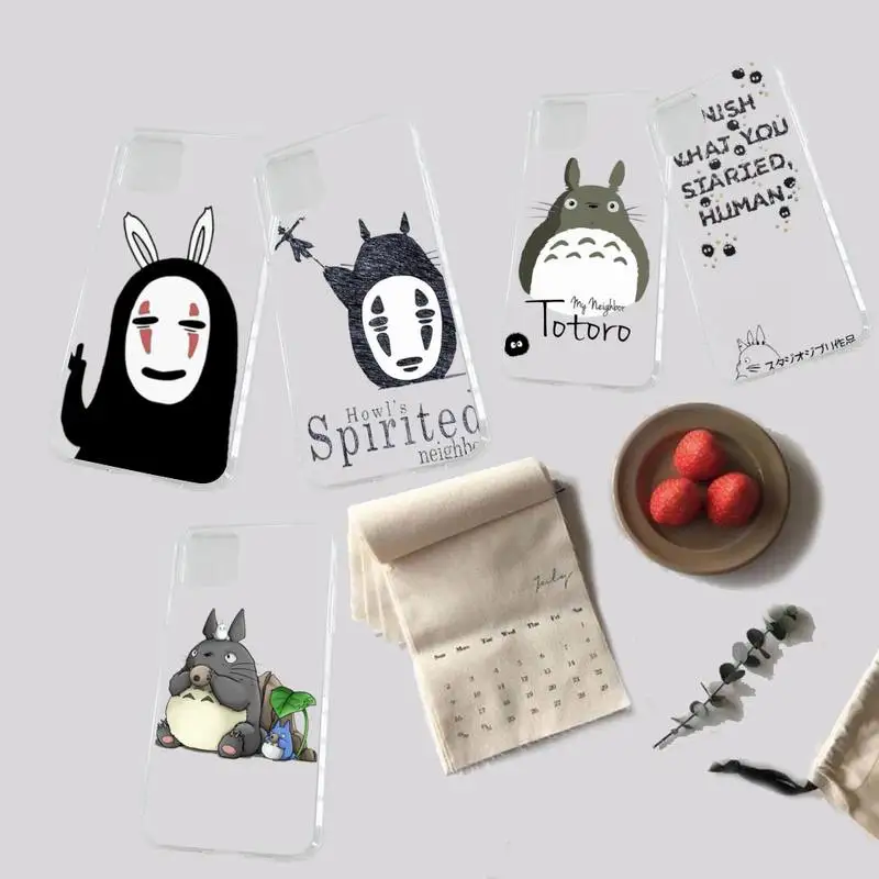 

Spirited Away japanese anime Phone Case Transparent for iPhone 7 8 11 12 13 s mini pro X XS XR MAX Plus