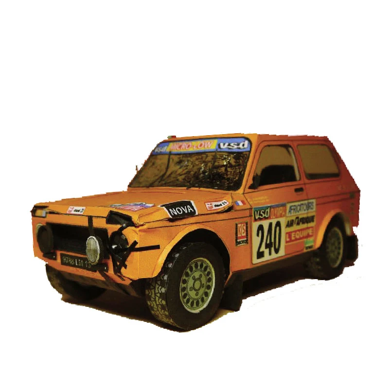 LADA NIVA 1985 1:32 Ралли Дакар гоночный автомобиль и рисунком в виде птичек оригами