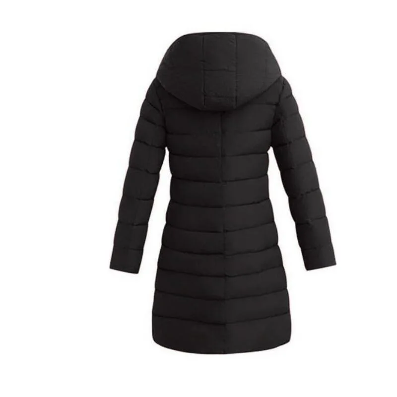 

Winter Long Warm Cotton Coat Hooded Slim Parkas Outwear Thick Solid Boutique Women Clothing 2021 Women Jackets and Coats