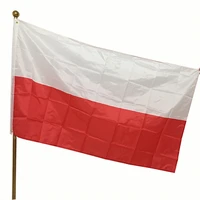 90 x 150cm poland national flag hanging flag polyester poland flag outdoor indoor big flag