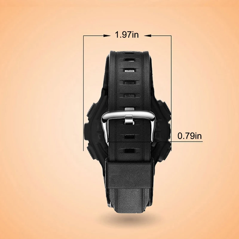 

Men's Multi-functional Luminous Digital Watch Waterproof Wristwatch Outdoor QJY99