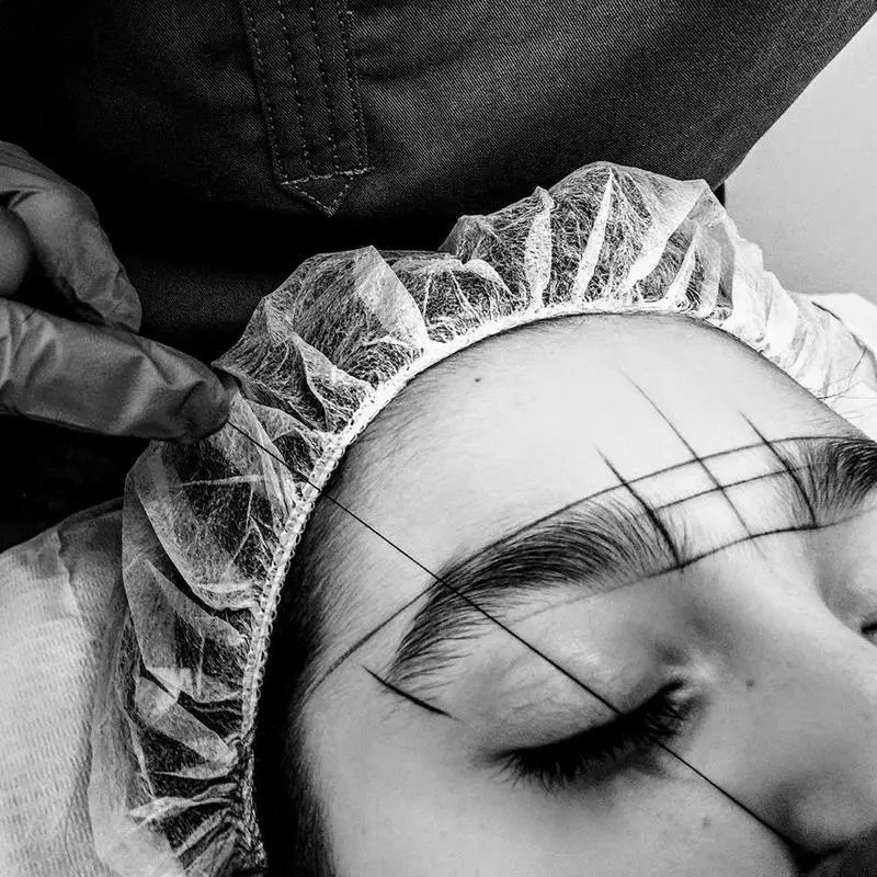 

Microblading Supplies Eyebrow Marker thread Tattoo Thread Pre-Inked Inked Eyebrow Pre Mapping String 10m Brows Point Tattoo J9V5