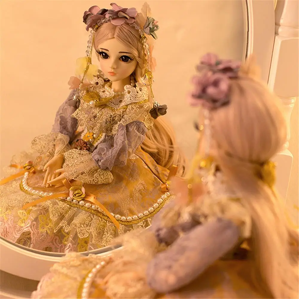 BJD 60 см 1/3 куклы для девочек коричневые глаза с одежда парики обувь макияж 100%