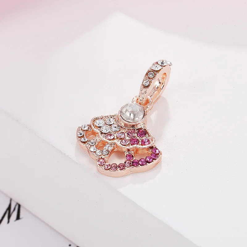 

1:1 Exquisite DIY Inlaid Fashionable And Shiny 925 Sterling Silver High-quality Pendant