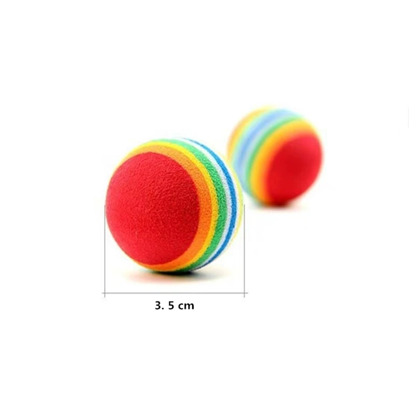 Игрушка для питомца Радужный мяч моляров эластичность бесшумный EVA резиновый