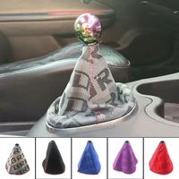 jdm style bride canvas universal shift lever knob boot cover racing shift knob collars rs sfn059
