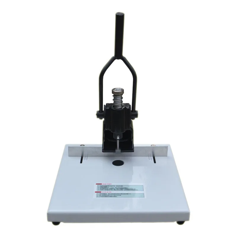 Manual Single Hole Punching Machine Round Hole Small Punching Machine Paper Plastic Cloth Punching Drill Bit Optional T30S QX