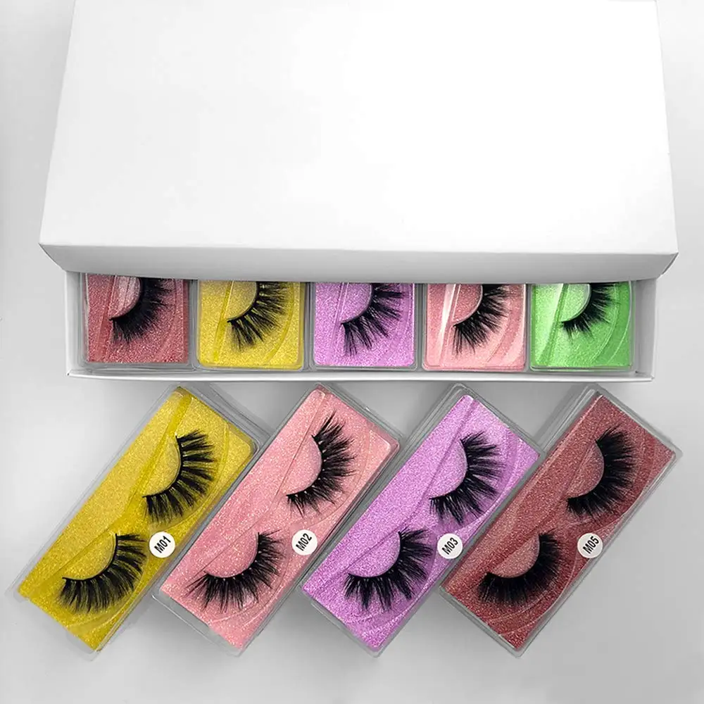 

Eyelashes Wholesale Bulk Mink False Fake 3D Lashes Natural Lots Soft Eye Extension Lash Packaging Eyelash Package Makeup Items